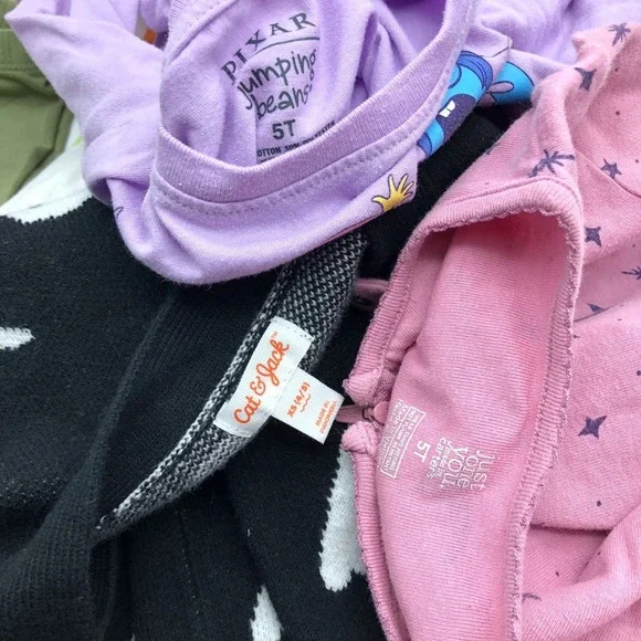 Girls 4T-5T Fall Winter Clothing BUNDLE Long Sleeve Shirts Pants Sweatshirts - Picture 5 of 11